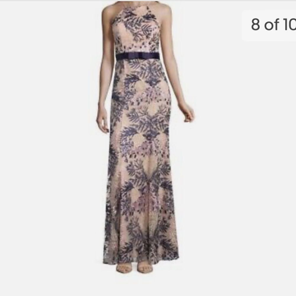 City Triangles Style#8061je8btp Lilac Blue Dress 17 nwt